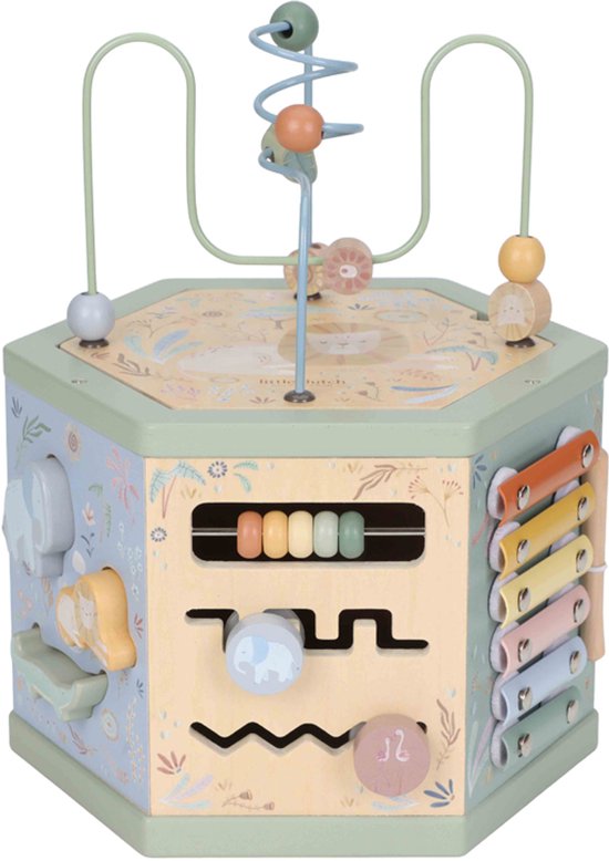 Little Dutch Activiteiten kubus FSC - Safari Friends van Little Dutch — afbeelding 3