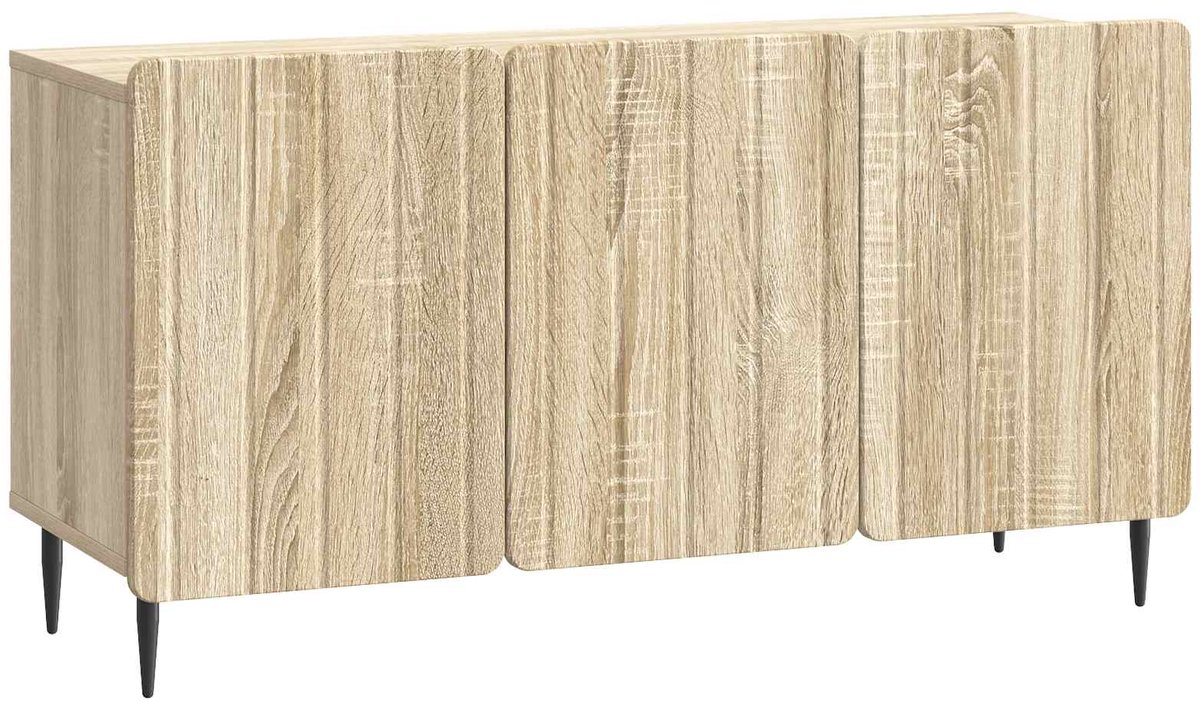 vidaXL - TV - Kast - Sonoma - Eiken - 99 - x - 34,5 - x - 52 - cm - Bewerkt - hout