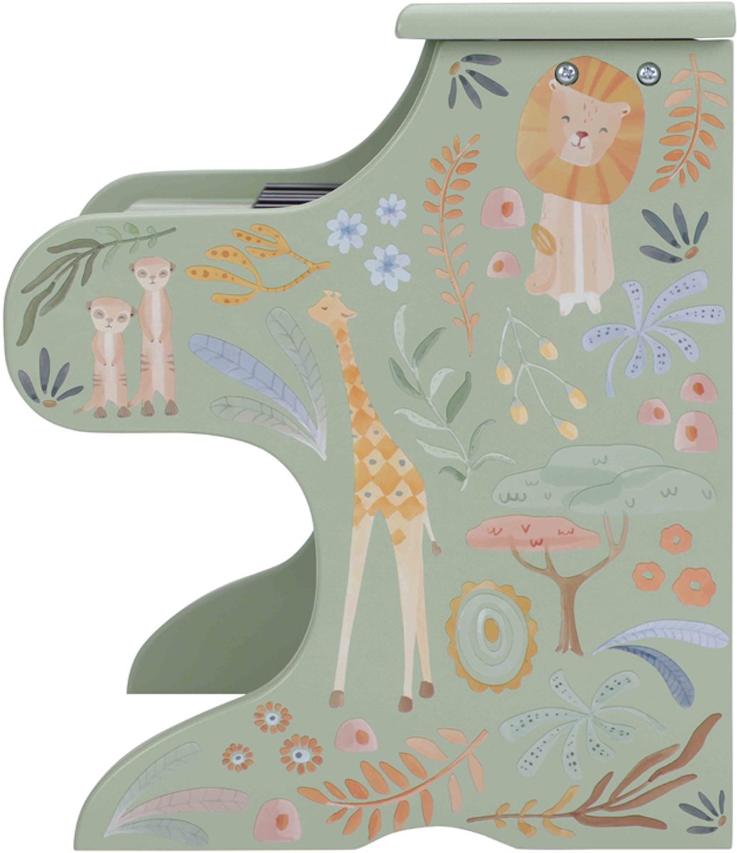Little Dutch Houten piano - Groen FSC - Safari Friends — cadeau in Spellen & Speelgoed - foto 7