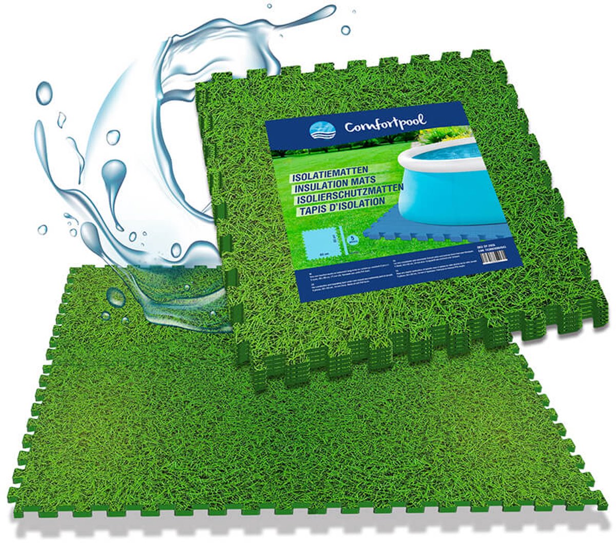 Foam Tegels – Extra Dikke 1,4 cm Puzzeltegels | Voordeelpakket 15 stuks – 60x60 cm | Voor Zwembad, Jacuzzi, Speelmat, Tuin & Fitness | Isolerend & Comfortabel
