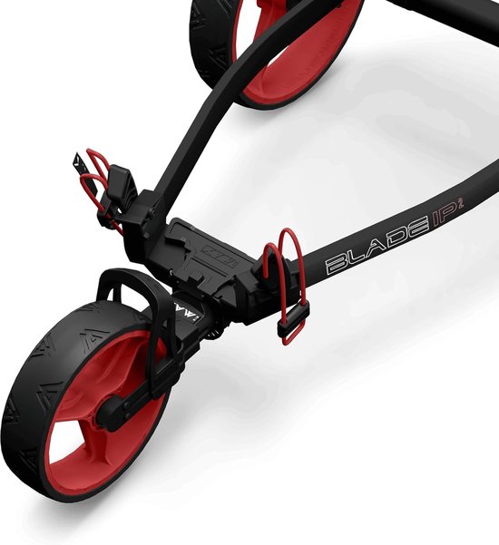 Golftrolley - Golfkar - Sporten - Compact en lichtgewicht - 82x62x15 cm - Zwart Rood — afbeelding 4