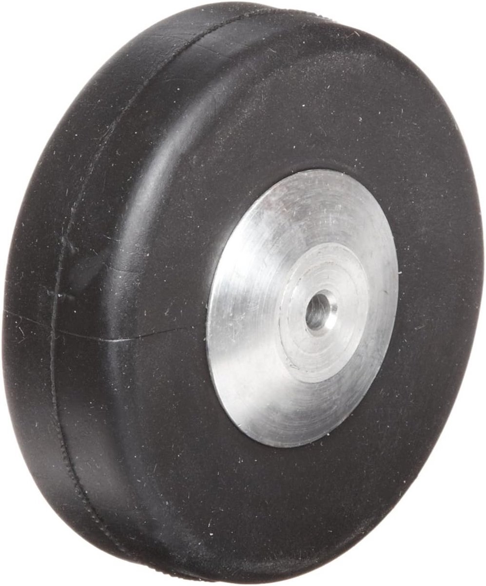 Achterwiel - Onderdeel - Modelbouw - Massief rubber - 3/4 inch - Zwart