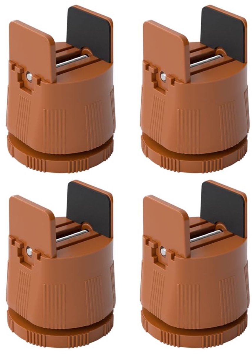 Dailygoods- Bedverhogers 6-8 cm verstelbaar - Meubelverhogers 4 stuks - Antislip - Stilte - Vloerbescherming - Zacht viltmateriaal