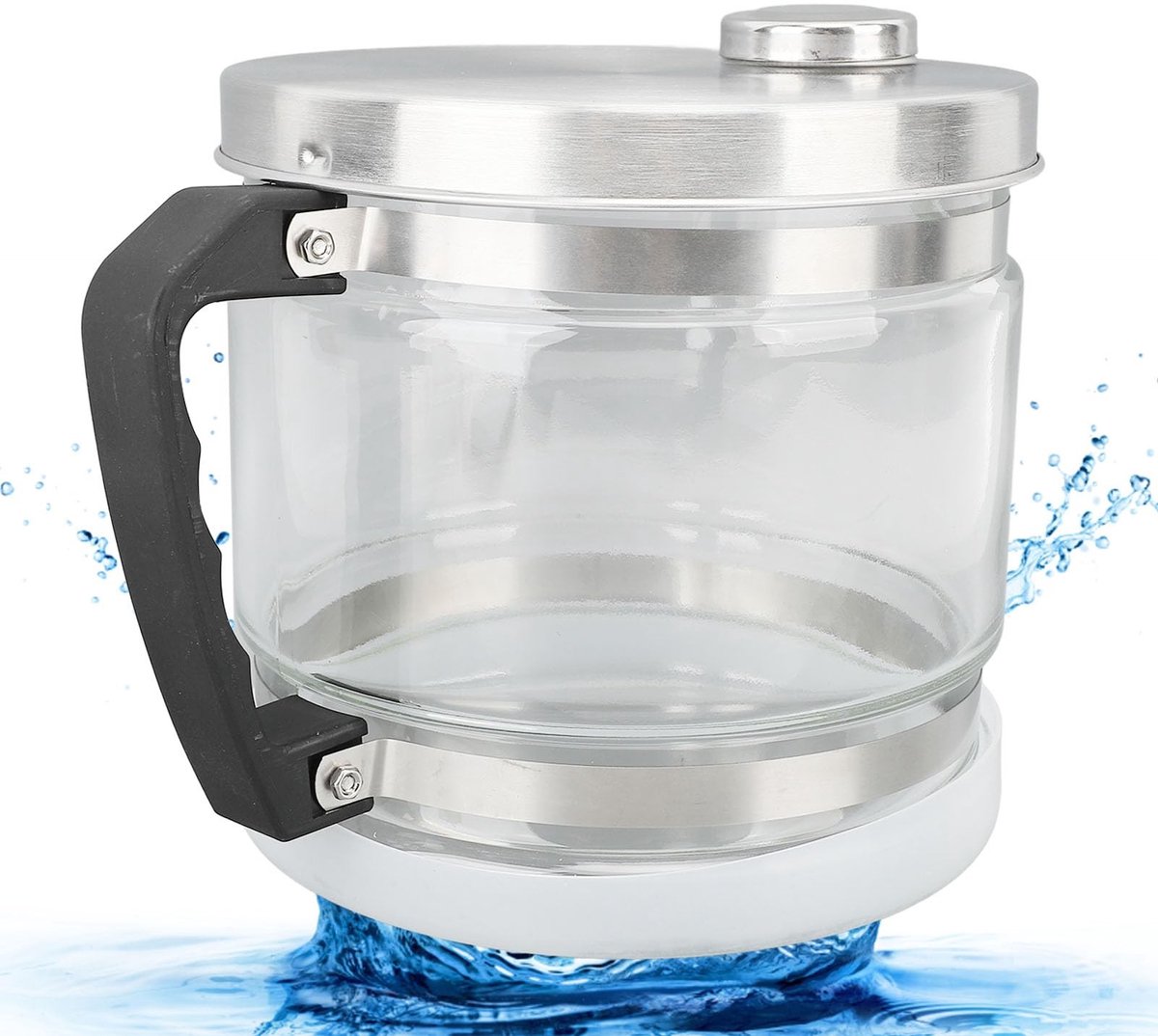 Dailygoods- Waterglazen 1 Gallon - Watercontainer - Multifunctioneel - Vaatwasserbestendig - Glazen Pot - Brede Compatibiliteit