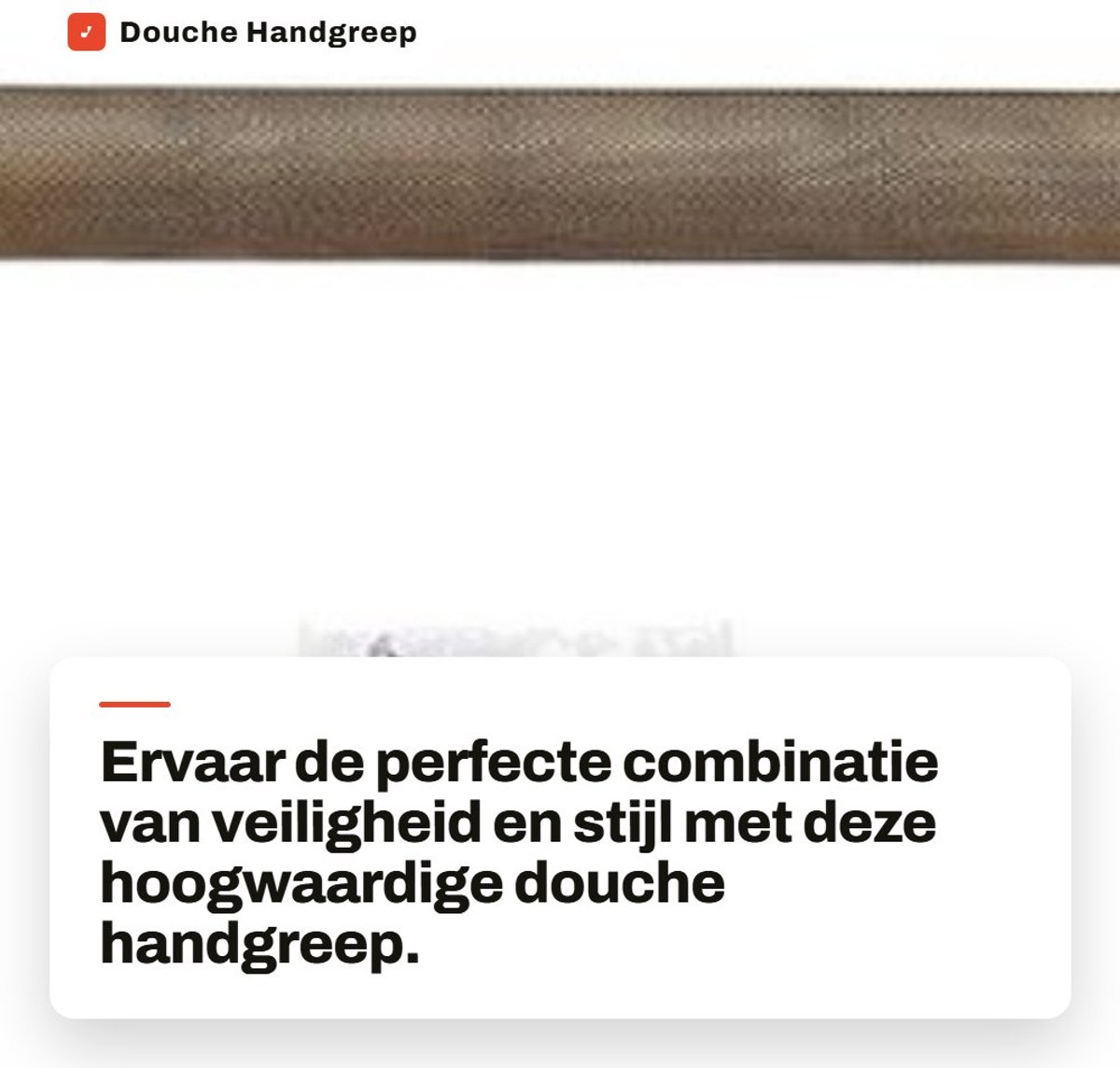 Dailygoods- Douche Handgreep Veiligheid - Wandmontage - Hoogwaardig K9-kristal - Duurzaam - Lichtgewicht - Sprankelend Effect - Decoratie