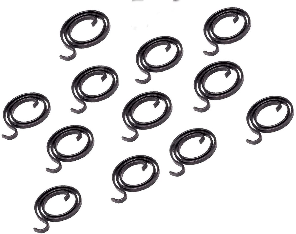 Dailygoods- Deursleutel 12x - Vervangingsveren 3mm dik - Manganese staal - Eco-vriendelijk - 2.5 Windingen - Geschikt voor deurhandgrepen - Deurgreep