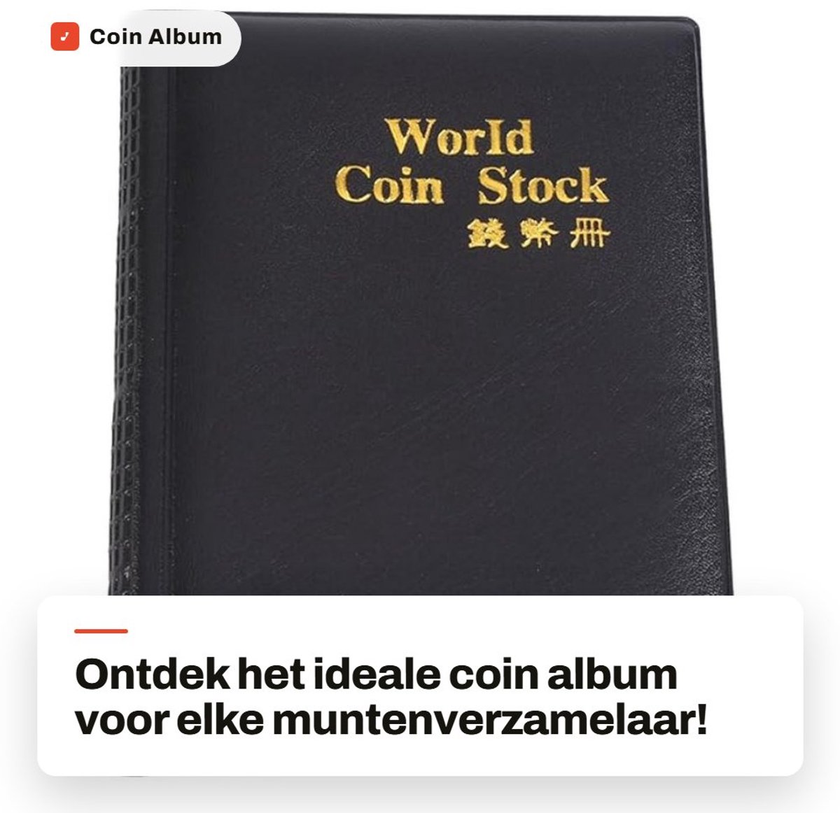 Dailygoods- Muntenalbum 120 Zakken - Munthouder - Munten Verzamelmap - Verstelbaar - Lichtgewicht - Super Transparant - Verzamelalbum