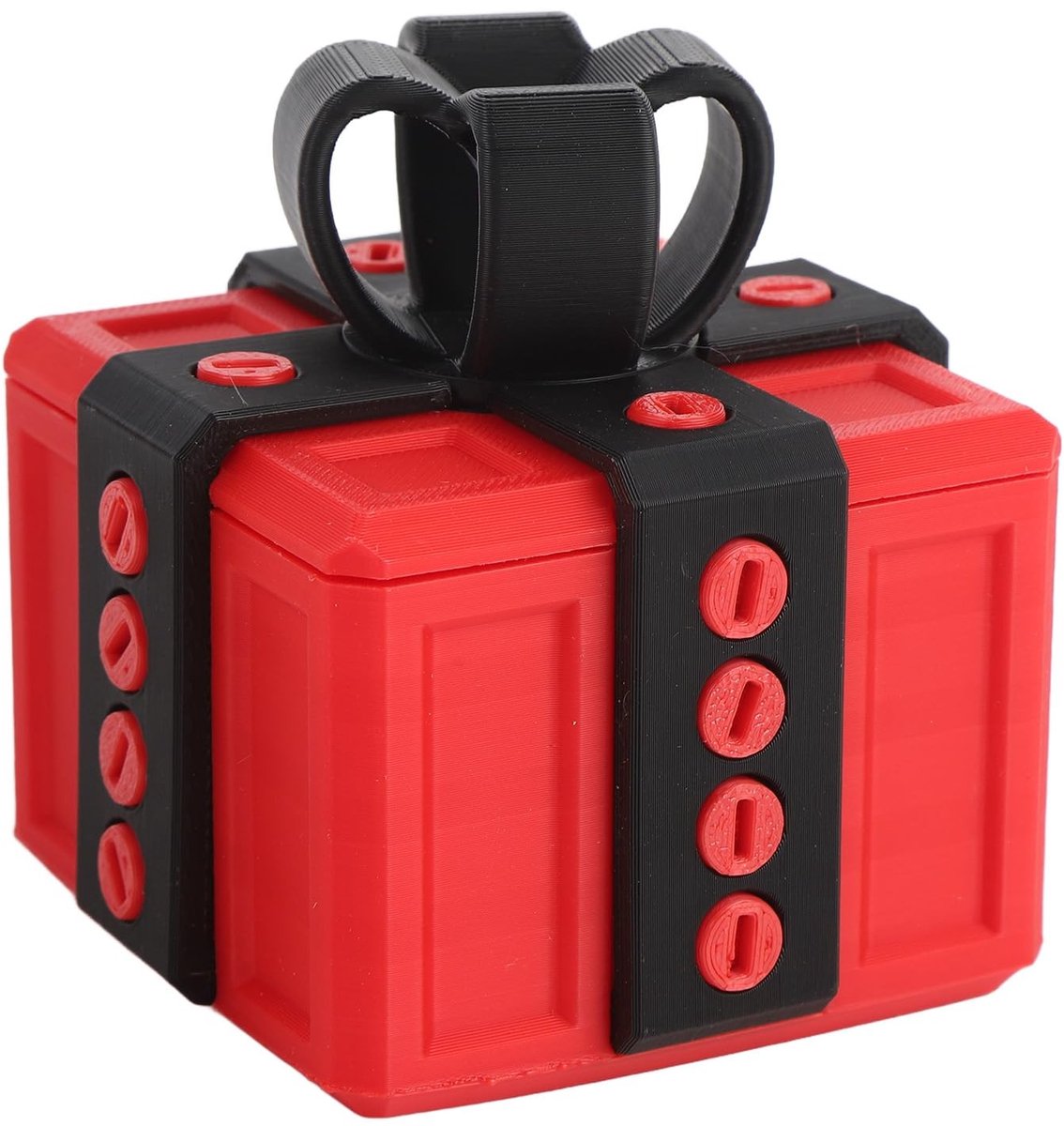 Dailygoods- Geschenkdoos 3D-print - Cadeaudoos - Geschenkdoos met deksel - Geschenkdoos karton - Unboxing-ervaring - 8 x 8 x 8 cm - Puzzeldoos