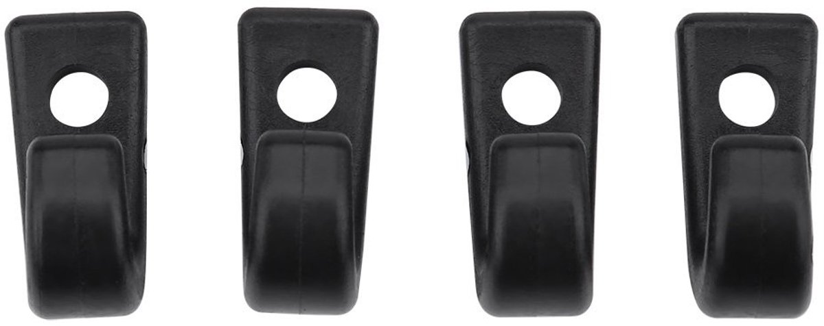 Dailygoods- Kajakhaken 25 Stuks - J-haken - Sjorhaak - Bungee Koord - Bootaccessoires - Duurzaam Nylon - Sjorhaken
