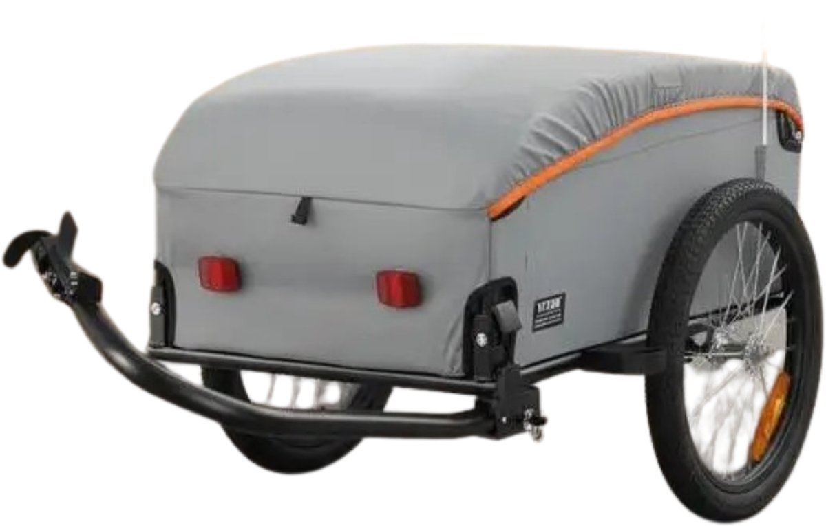 Solayne Fietskar - Transportkar - Fiets aanhanger - Transportfiets - Bagage - Fietstrailer - Opvouwbaar - Waterdicht - Draagvermogen 45kg
