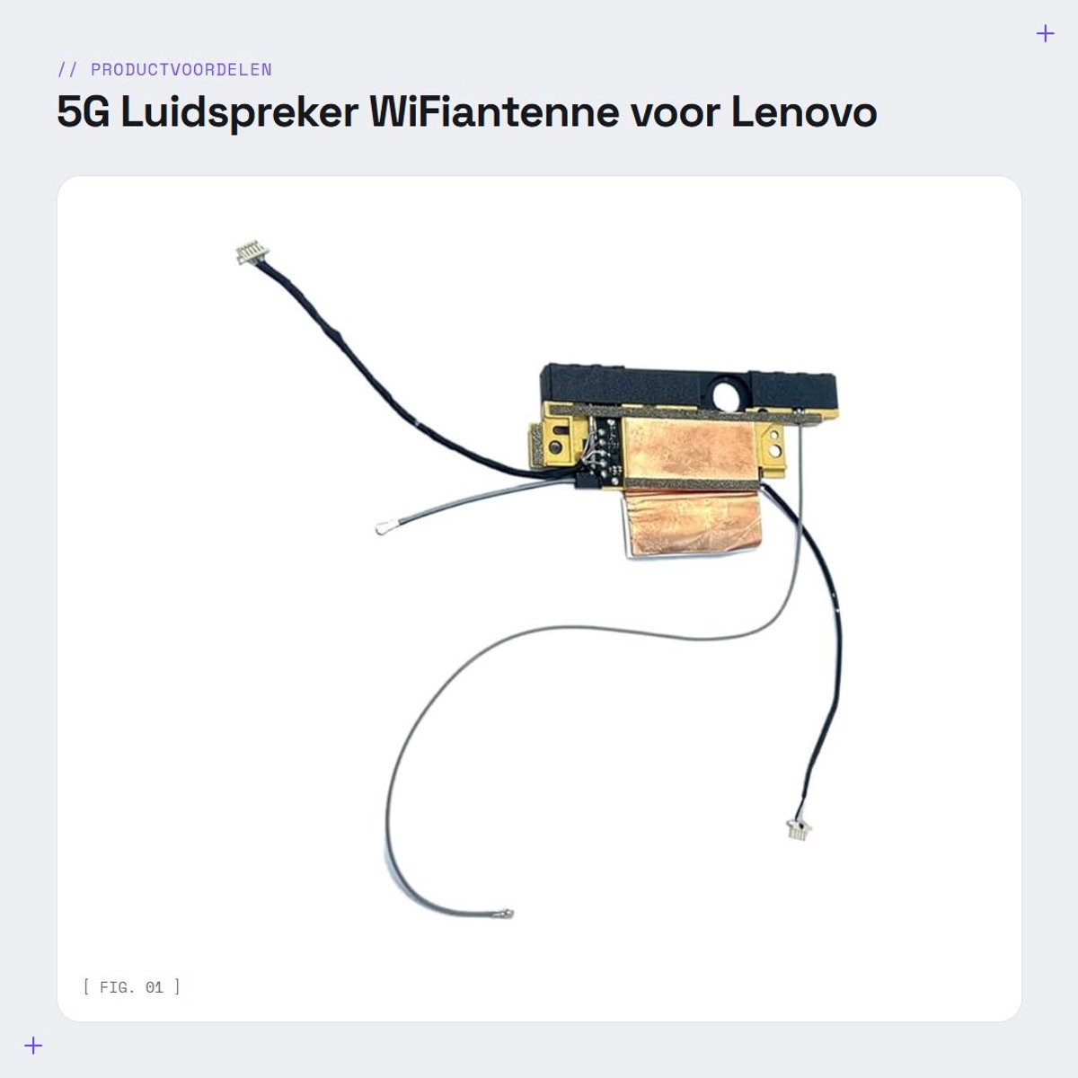 Dailygoods - 5G Luidspreker WiFiantenne voor Lenovo Thinkpad X1 Fold Gen 1