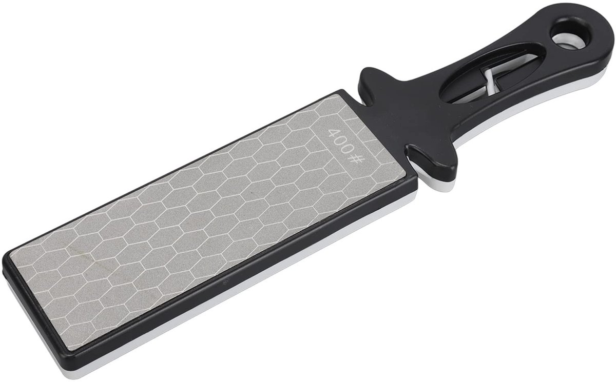 Dailygoods- Messenslijper Dubbelzijdig - Diamant Slijpoppervlak Korrel 400/1000 - Geschikt voor Messen/Scharen/Beitels - Duurzaam Materiaal - Efficiënt Slijpen - Slijper
