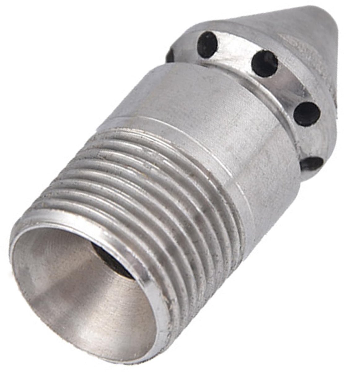Dailygoods- Reinigingsmondstuk voor hogedrukreiniger - Afvoerreinigers - Jetter mondstuk - 304 roestvrij staal - 1 voor/8 achter - Effectieve kostenbesparing - Afvoerreiniger