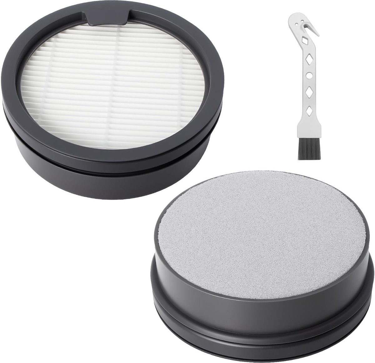 Dailygoods- HEPA-filter 2 stuks - stofzuigerfilter - wasbaar - herbruikbaar - compatibel met Dreame H12 Dual/M12/H13 Pro - hoogwaardige materialen