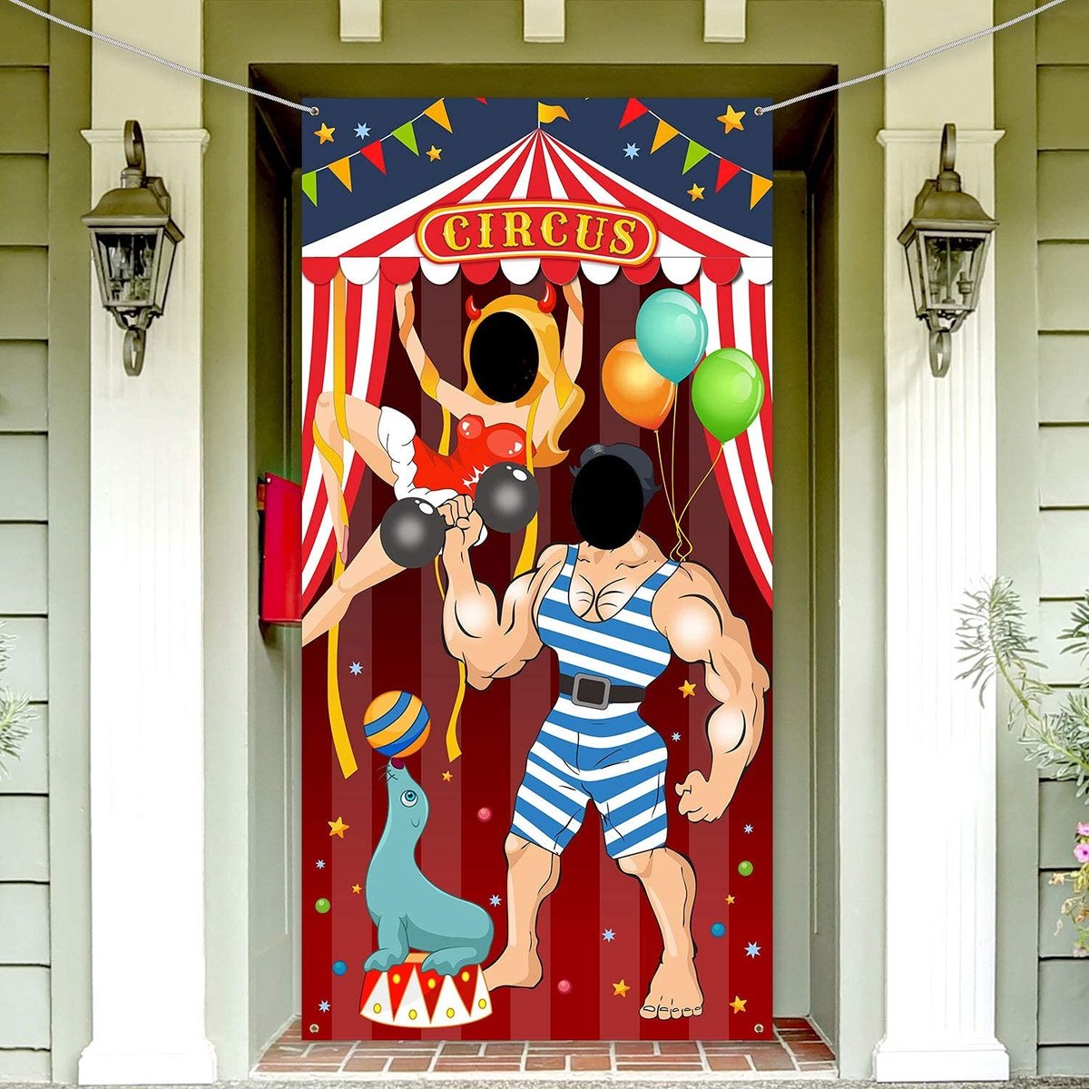 Circus Feest Banner Decoraties Voor Carnaval - Achtergrond Props