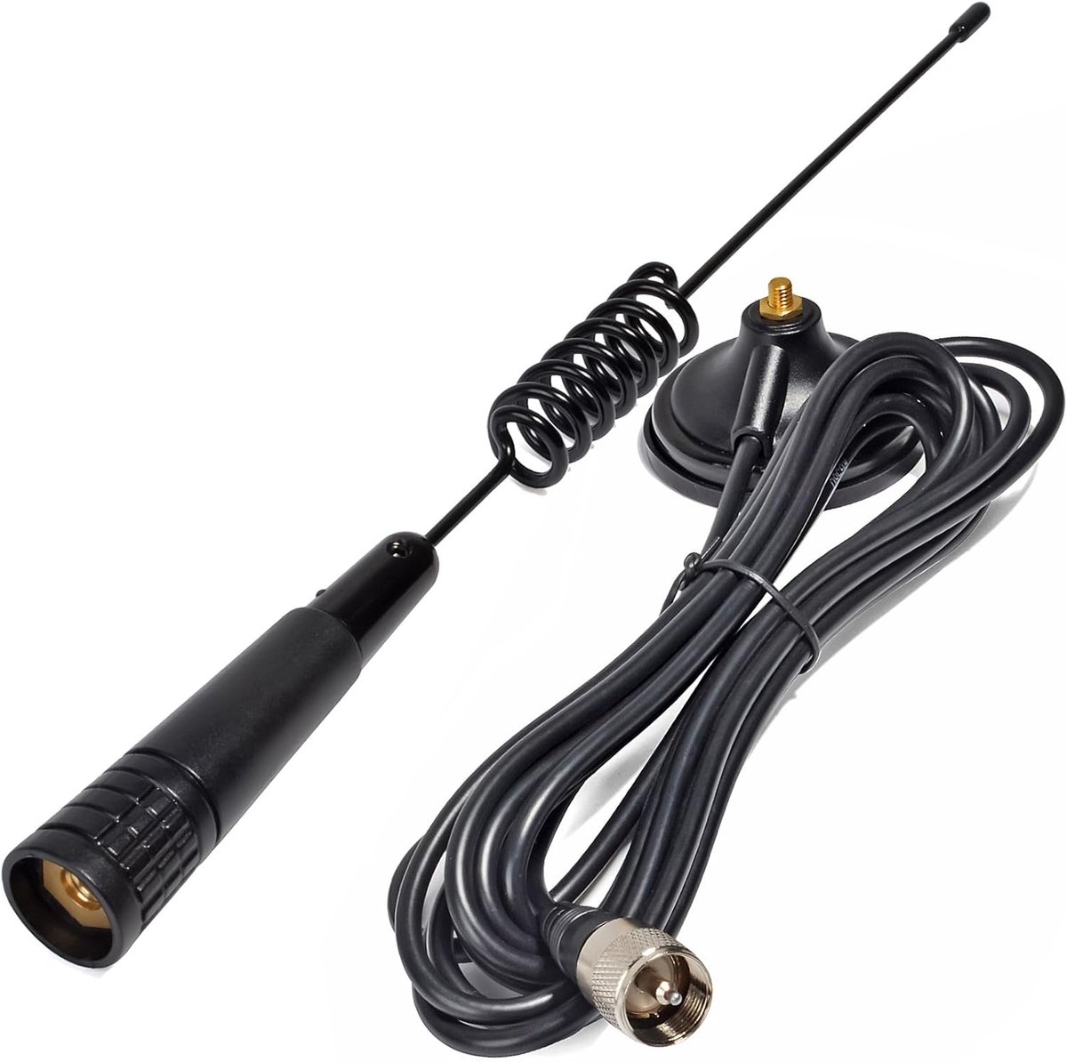 Magnetische Antenne - CB Radio - Mobiele Communicatie - Robuuste Basis - 35 cm Lengte - Zwart