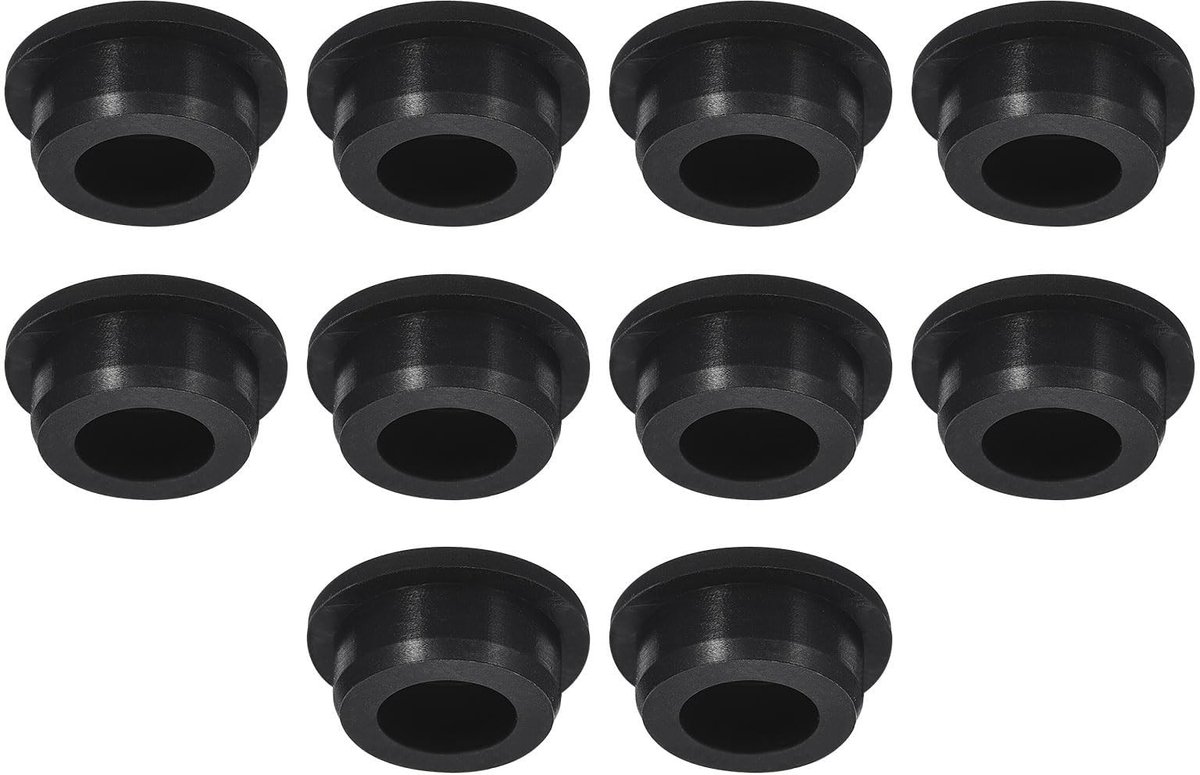 Dailygoods- Knopplug 10 Stuks - Waterdichte Rubber - Temperatuurbestendig tot 250 °C - Eenvoudig te Installeren - Verstelbaar voor Strakkere Pasvorm - Hoogwaardig Siliconenrubber - Rubberen Stop