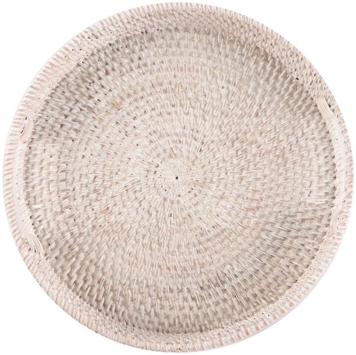 Dailygoods- Opbergschalen Ronde Geweven Rotan - Dienblad Antislip - Decoratieve Organisatie - Handgrepen - Duurzaam - Functioneel en Stijlvol