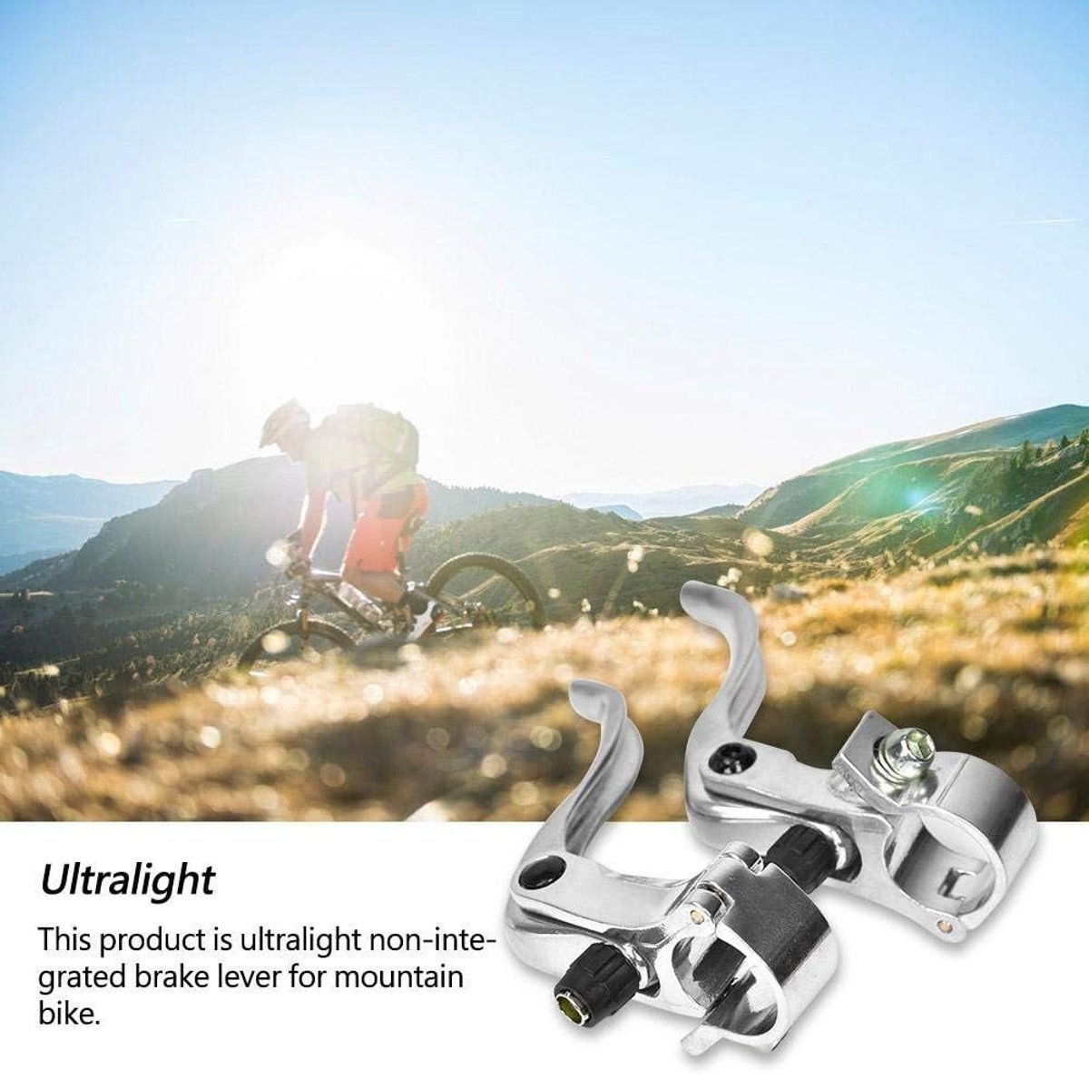 Dailygoods- Remhendel Ergonomisch - Aluminium - Lichtgewicht - 24mm - Fietsaccessoire - Eenvoudig te installeren - Fietsrem