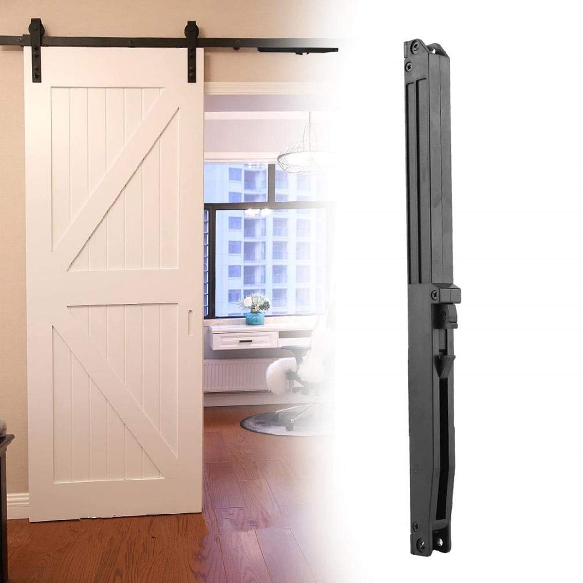 Dailygoods- Veerdempersysteem met bevestigingsschroeven - Softclose-mechanisme - Schokdemper - Montageplaat - Kunststof/IJzer - Maximale belasting 80 kg - Deurdemper