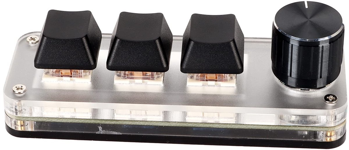 Dailygoods - Macrotoetsenbord - Mechanisch Toetsenbord - Aangepaste Knoppen - Compact Formaat - Werkefficiëntie Verbeteren - Ideaal voor Pc - Modern D...