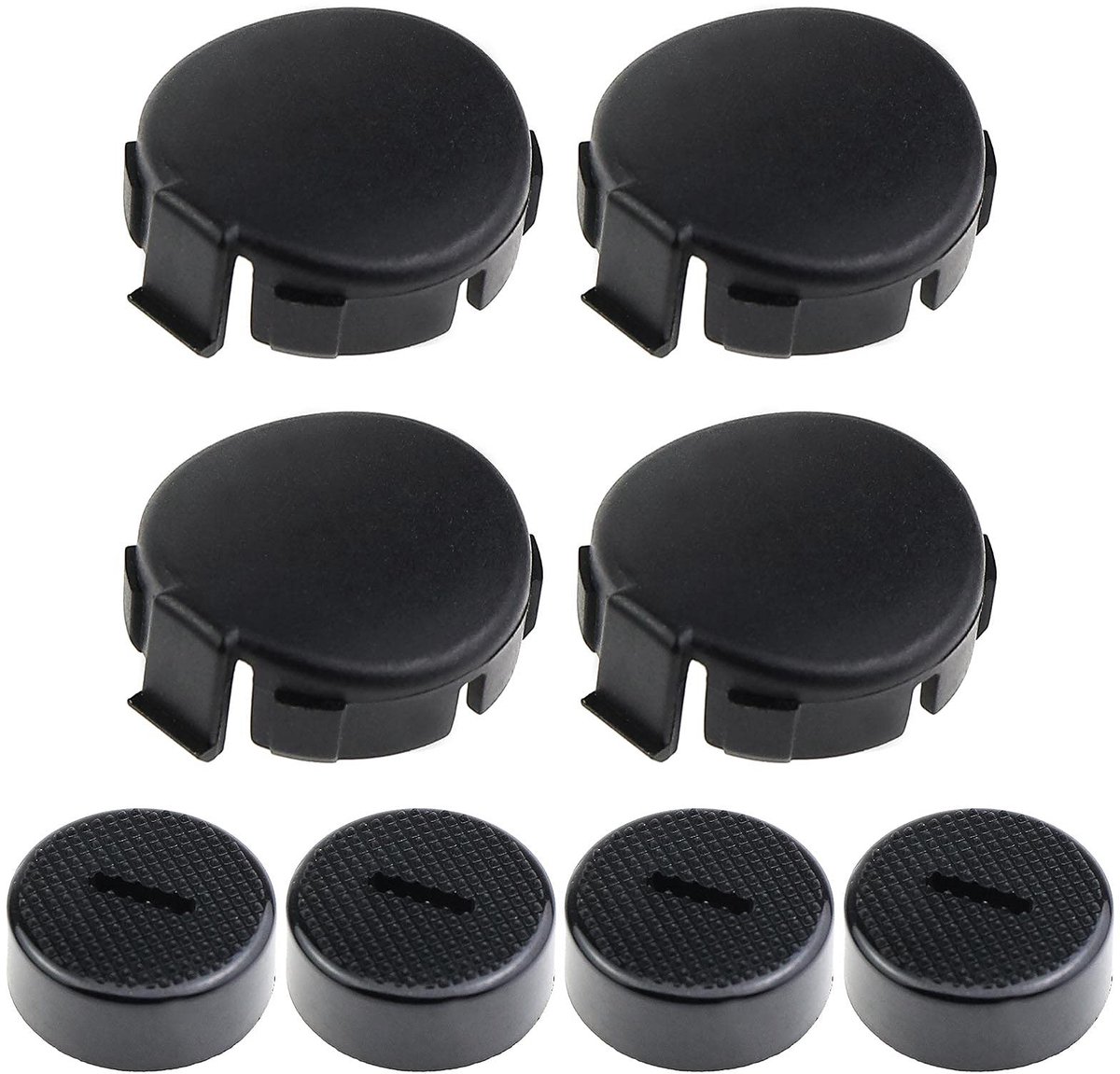Dailygoods - Carbon Borstel Covers - Vervangingsonderdelen - Zwart - Duurzaam en sterk - Geschikt voor Makita modellen - 4 stuks