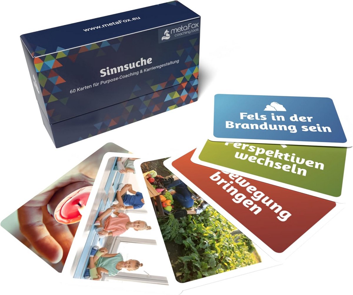 Coachingkaarten Zintuigen - Therapiekaarten Gesprekskaarten - Zingeving Ontdekken - 60 Uitspraken Afbeeldingen - 12 x 3.8 cm - Meerdere Kleuren