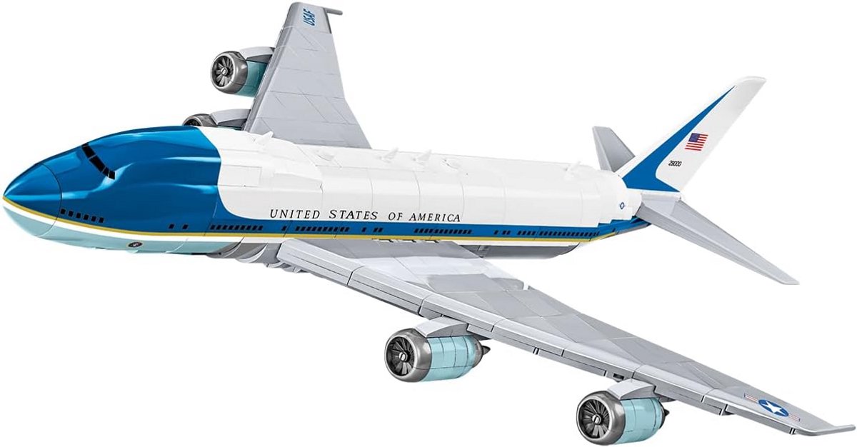Bouwset Vliegtuig - Modelbouw Jumbo Jet - Fantasierijk Spelen - Gedetailleerde Prints - 46cm Lengte - Meerkleurig