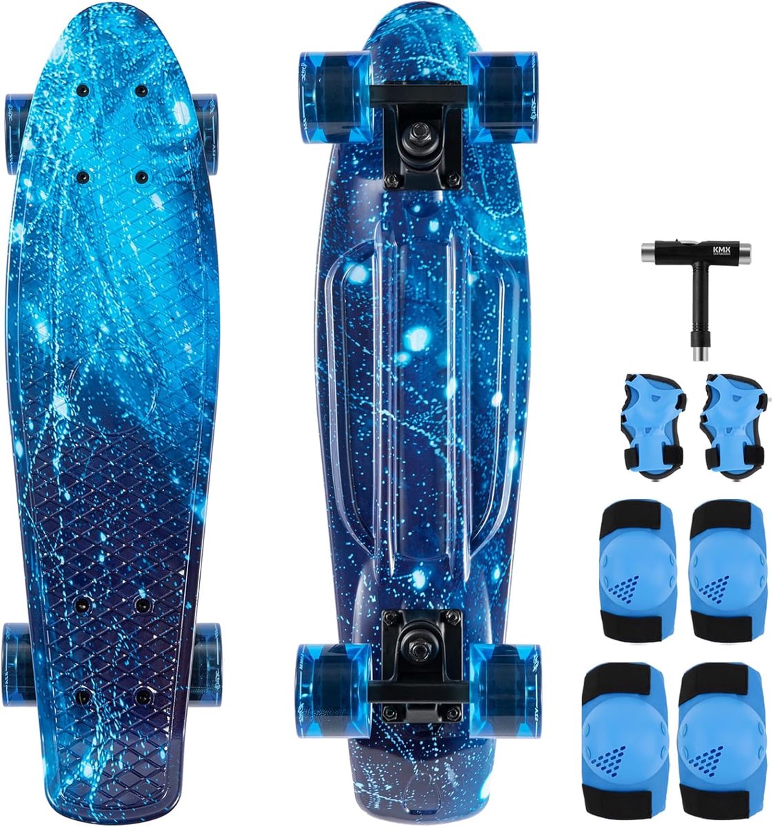 Compleet Skateboard Mini Cruiser Stad Cruisen Polypropyleen Dek 56 cm Lengte Galaxie