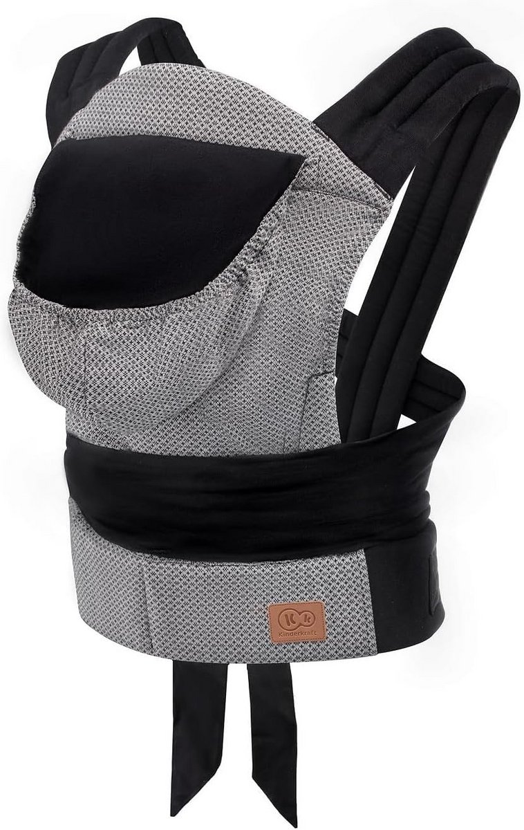 Baby Draagzak - Ergonomische Drager - Baby Comfort - Verstelbare Posities - 38 x 50 cm - Grijs