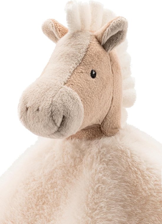 Knuffel Paard - Zacht Deken - Baby Comfort - Met Rammelaar - 110 gram - Ecru — afbeelding 5