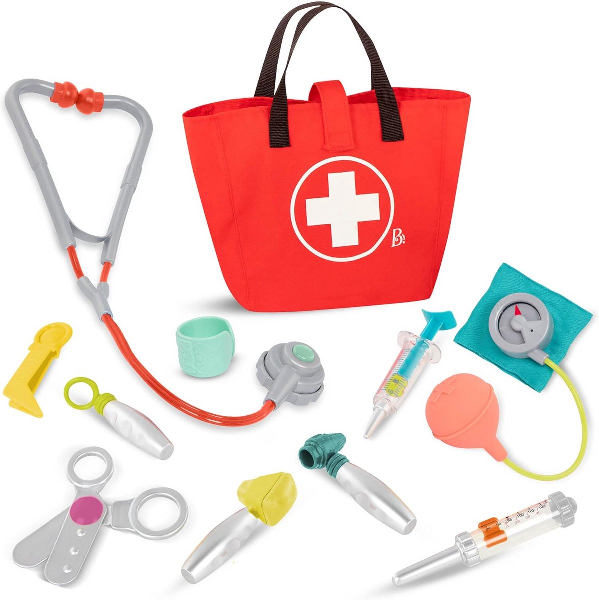 Dokterskoffer Speelset - Mini Dokter Set - Rollenspel - Educatief en Draagbaar - 21 cm - Multicolor