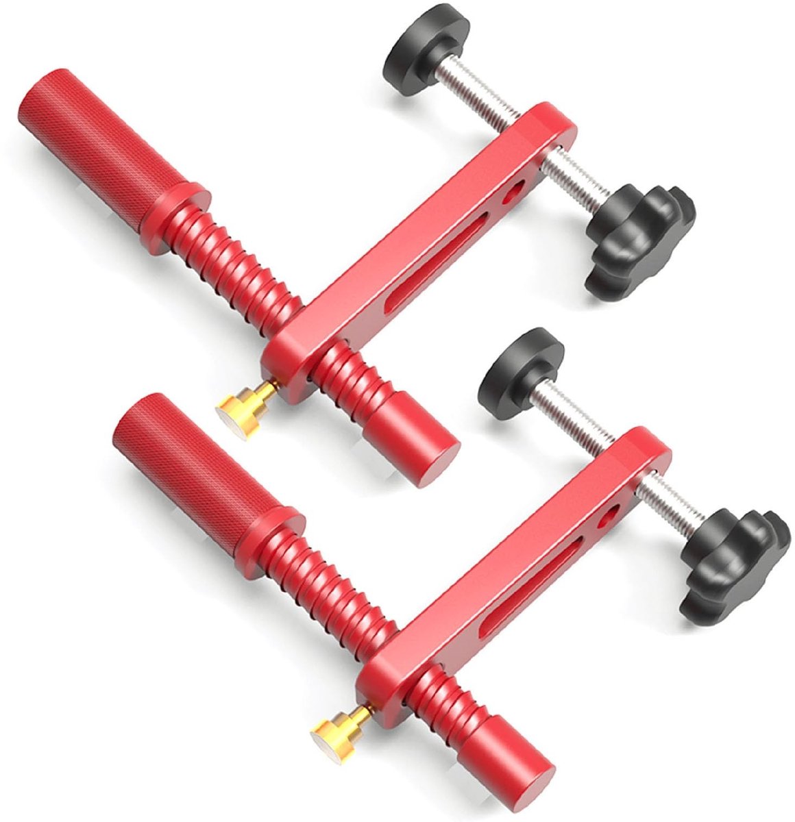 Dailygoods- Bankdog Set - Sterke Klemkracht - Aluminium Legering - 20mm Houtwerkbank Klem - Verstelbare Klemhoogte - Duurzaam en Betrouwbaar - Werkbankklem