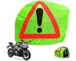 Verbanddoos auto - Gevarendriehoek motor - Veiligheid onderweg - Fluorescerend design - 46 x 43 cm - Groen