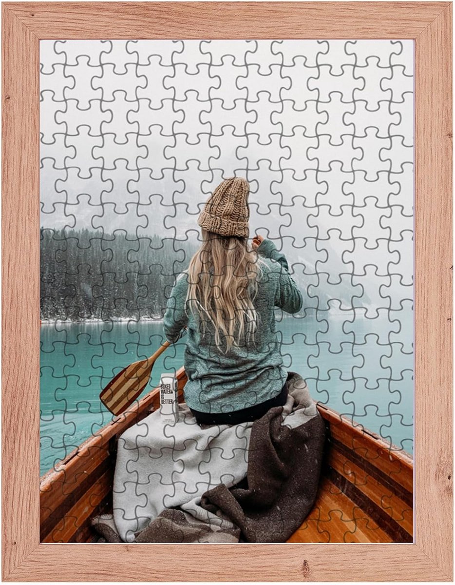 Puzzellijst Milano - Fotolijst Posterlijst - Puzzels Inlijsten - Gemaakt in Duitsland - 50x70cm - Eiken Natuur
