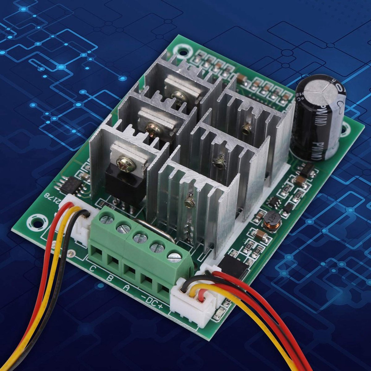 Dailygoods- Motorcontroller 15A - Brushless Motor Regulator - 3-Fase - Verstelbaar - Hoge Efficiëntie - Geschikt voor 5-36V DC - Motorregulator