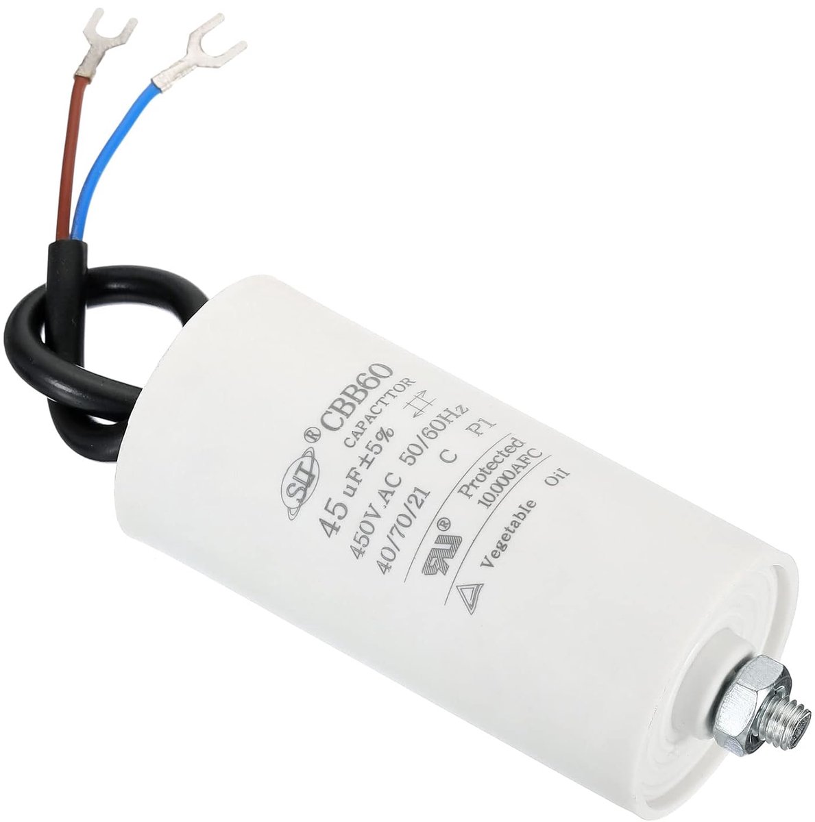Motor Condensator - Start Condensator - Motor Starten - Laag Verlies - 45uF 450V - Zwart