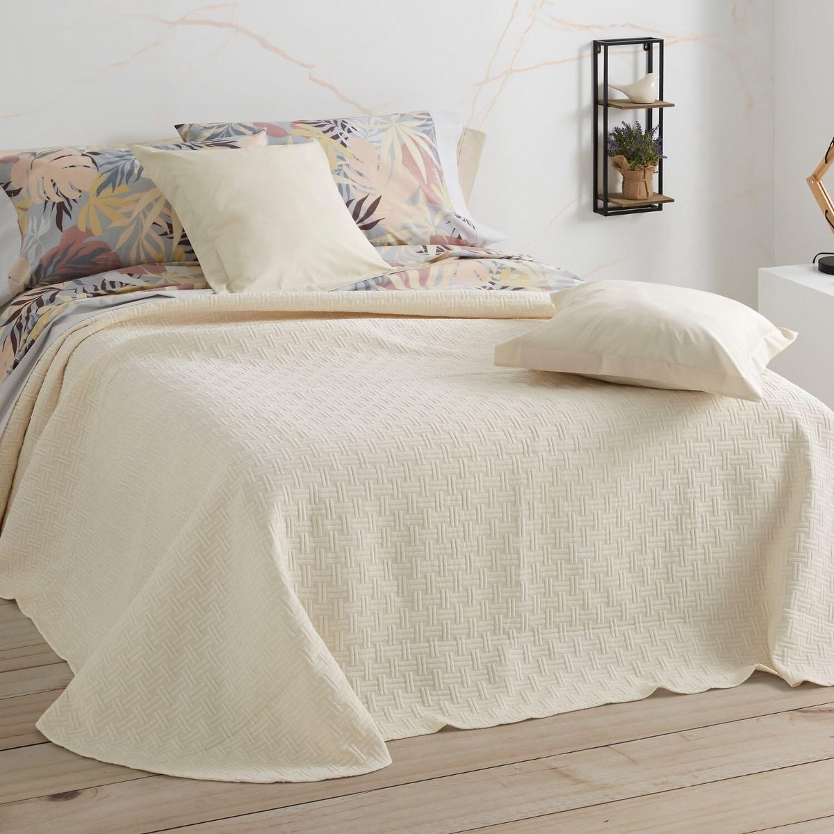 Bedsprei Jacquard - Dekbedovertrek - Slaapkamer Decoratie - Geen Strijkwerk - 235 x 270 cm