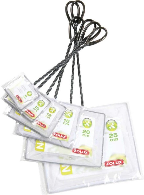 Schepnet Aquarium - Fijnmazig Net - Aquarium Onderhoud - Rechthoekige Vorm - 12 cm - Zwart — afbeelding 5