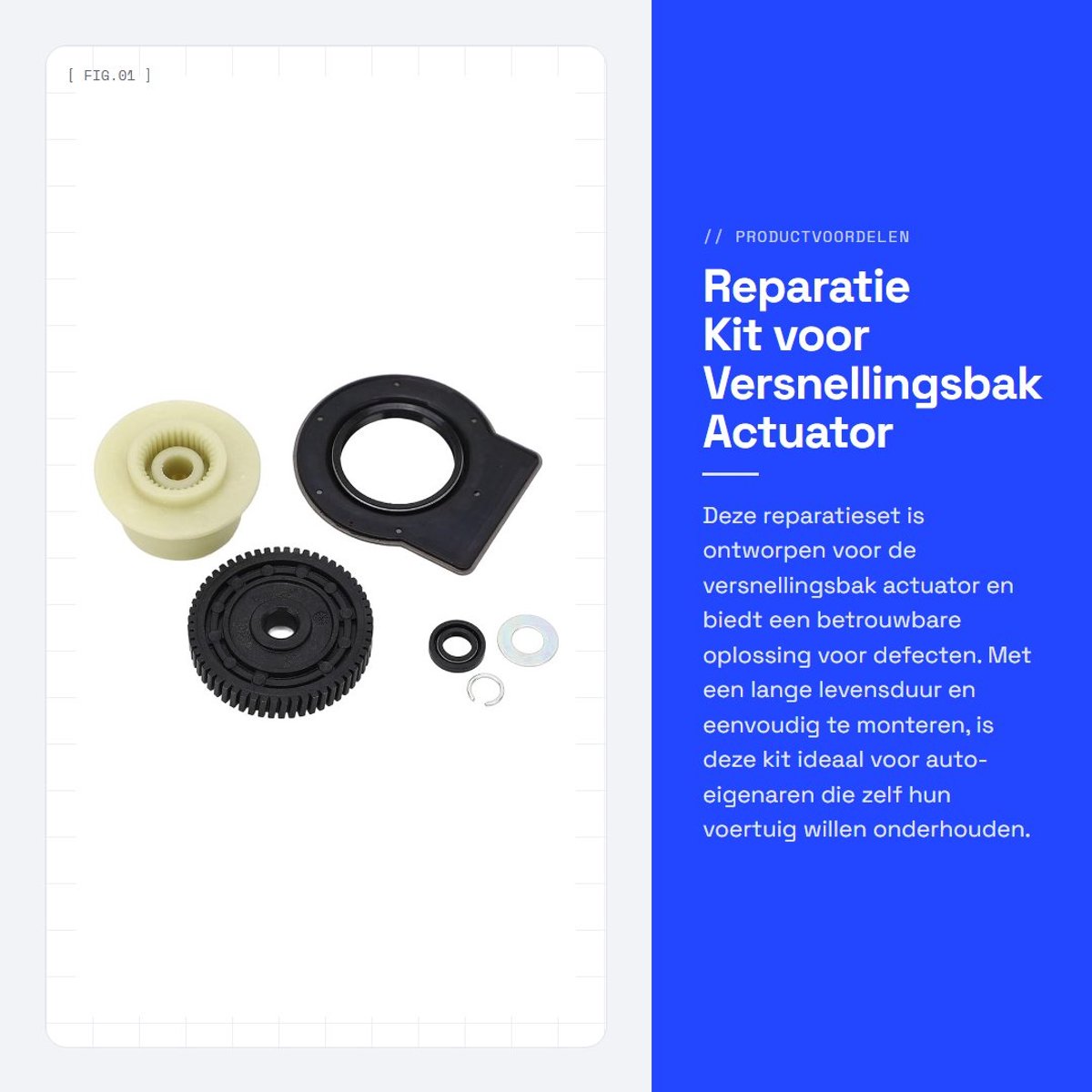 Dailygoods- Versnellingsbak Actuator Reparatie Kit - Vervanging 27107566296 - Slijtvast - Lange Levensduur - Voor GL164/166 - OE-nummer 27102413711 - Tussenbak