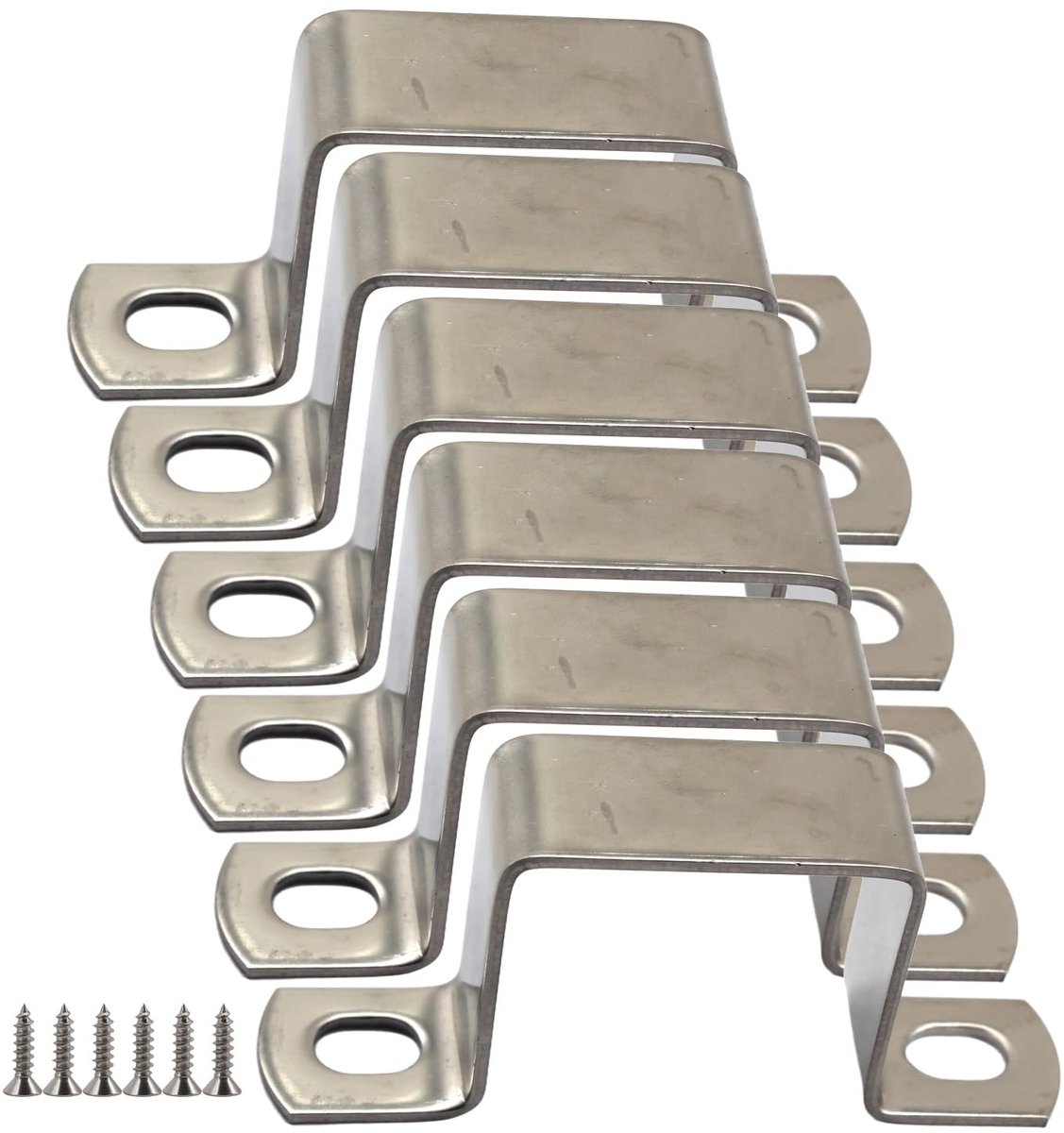 Dailygoods- Buisklemmen 6 Stuks M20x20 - Roestvrij Stalen Klemmen - U-Buisklemmen - Zadelklemmen - Duurzaam - Corrosiebestendig