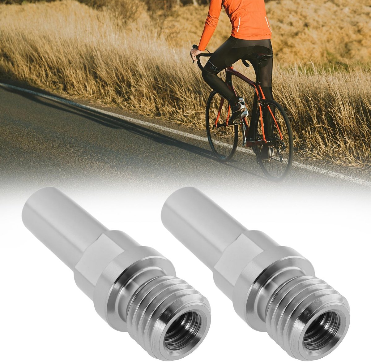 Dailygoods- Rempaal M10 x 1.25mm - Titanium Schroeven - Fietscomponenten - Racefiets/Mountainbike - Verbeterde Stabiliteit - Verhoogd Rijcomfort - Fiets Schroeven