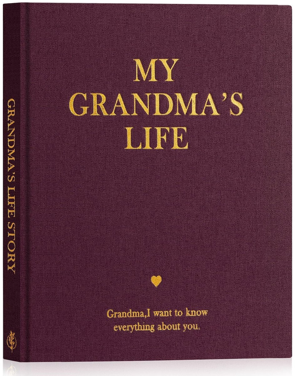 Dailygoods- Herinneringsboek met 260+ Vragen - Dagboek van het Leven - Persoonlijk Cadeau voor Moederdag - Hoogwaardig Linnen - 108 Pagina's voor Waardevolle Herinneringen - Levensboek
