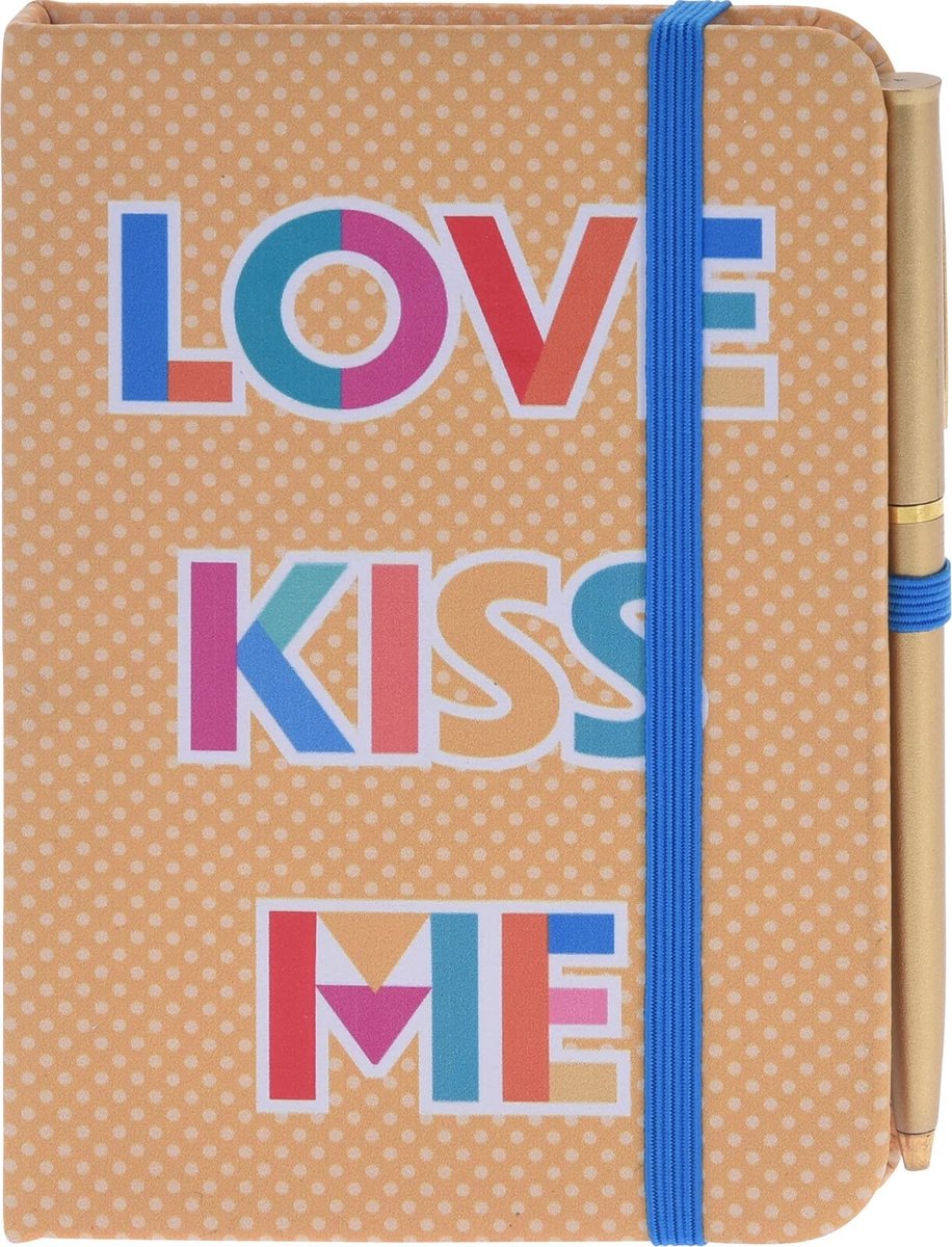 Dailygoods- Notitieboek A6 - Gelinieerd - Harde kaft - Elastische band - 96 pagina's - Dagboek voor memo's - Schrijfblok