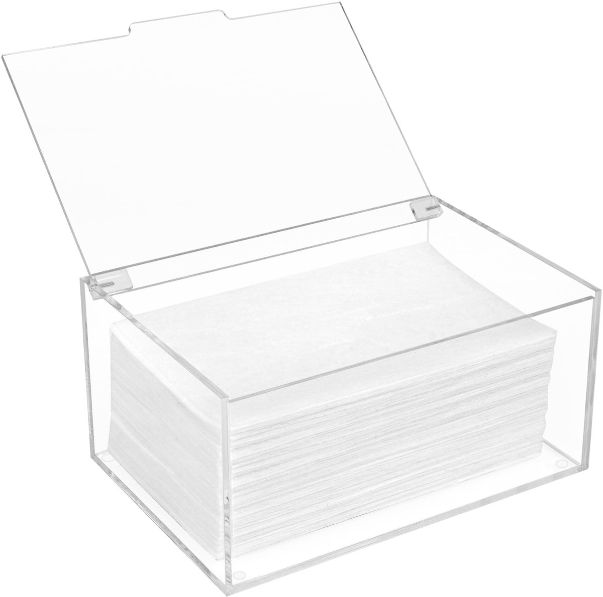 Dailygoods- Wasdroger Vel Houder - Doorzichtige Acryl Container met Deksel - Opbergdoos voor Wasknijpers - Droogballen - Waspods - 1,8 L Capaciteit