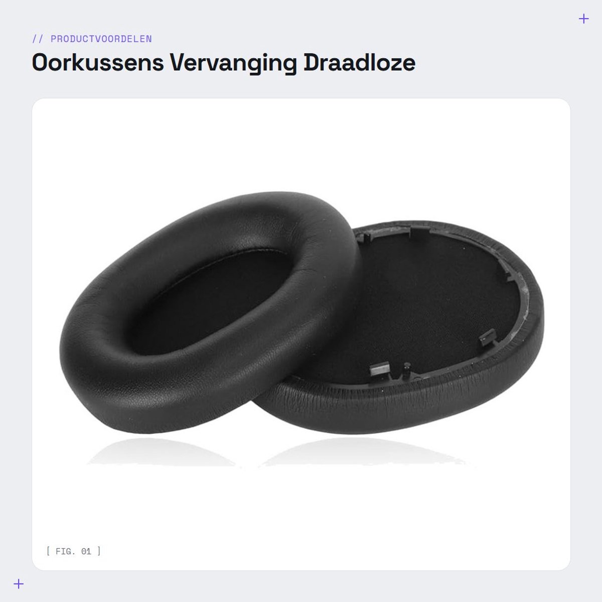 Dailygoods - Oorkussens Vervanging - Draadloze Hoofdtelefoon - Comfortabel en Duurzaam - Zwart - Hoofdtelefoon Oorkussens - Geschikt voor WH 1000XM5 -...