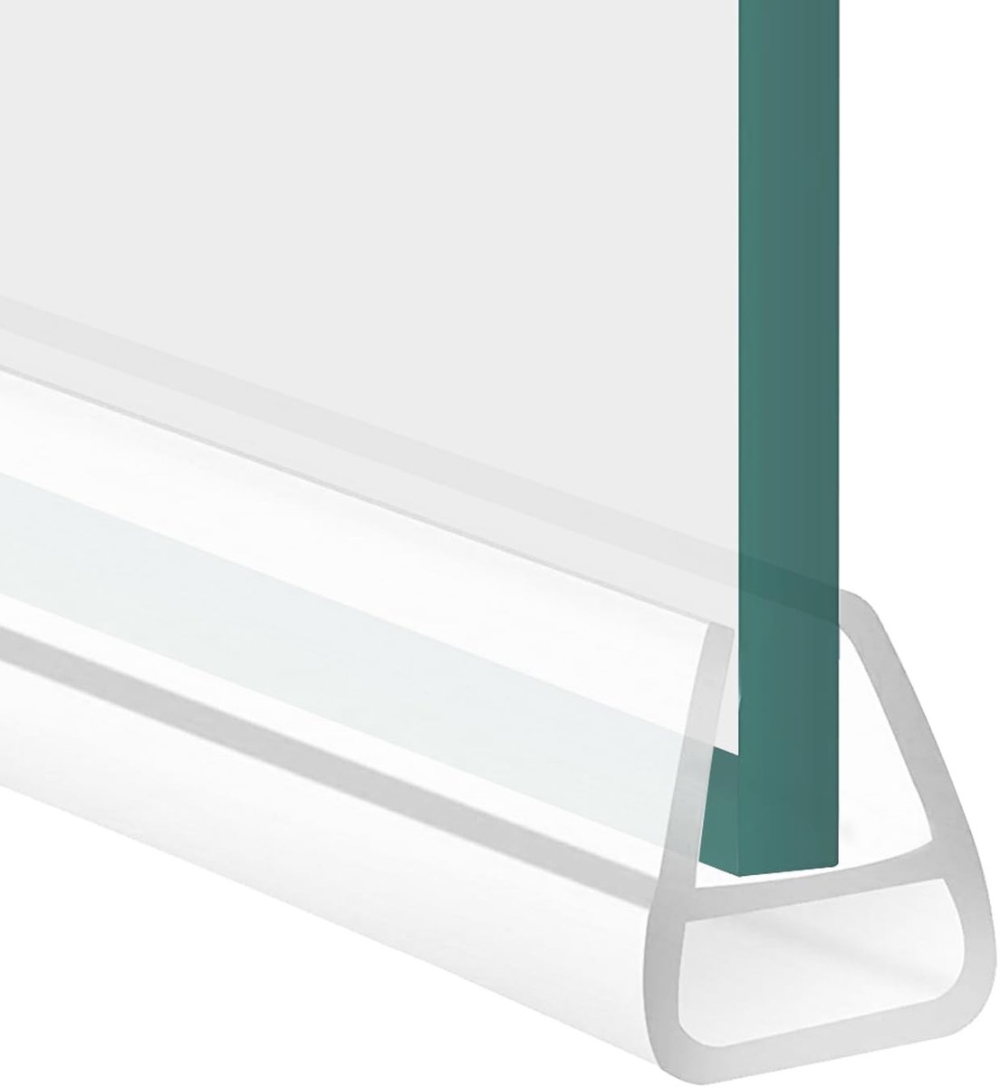 Dailygoods- Afdichting Waterdicht - Douche Afdichting - U-vorm - 200 cm - Siliconen - Voor 6/8/10/12 mm Glasdikte - Doucheafdichting
