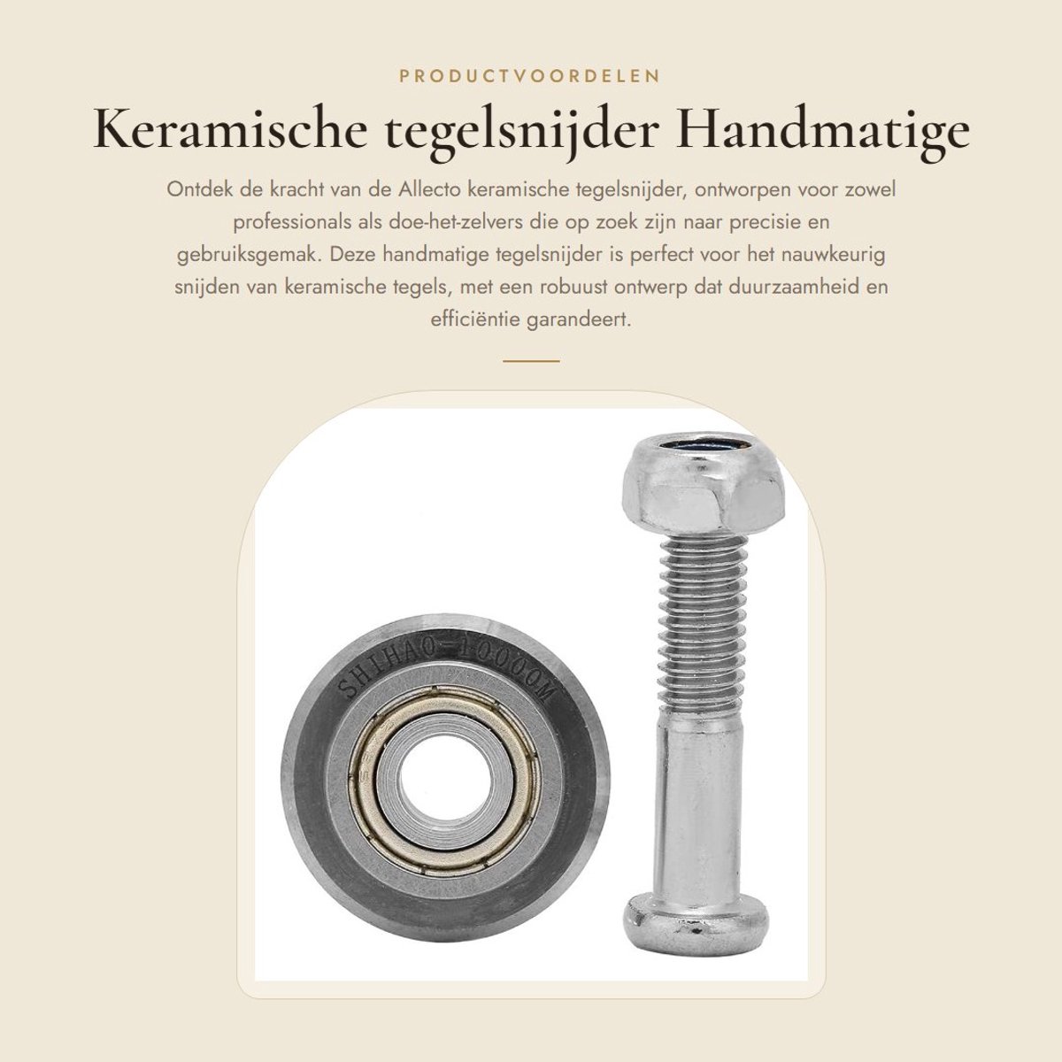Dailygoods - Keramische tegelsnijder - Handmatige vervanging - Hoogwaardige kwaliteit - Standaard - Efficiënt en duurzaam - Geschikt voor professional...