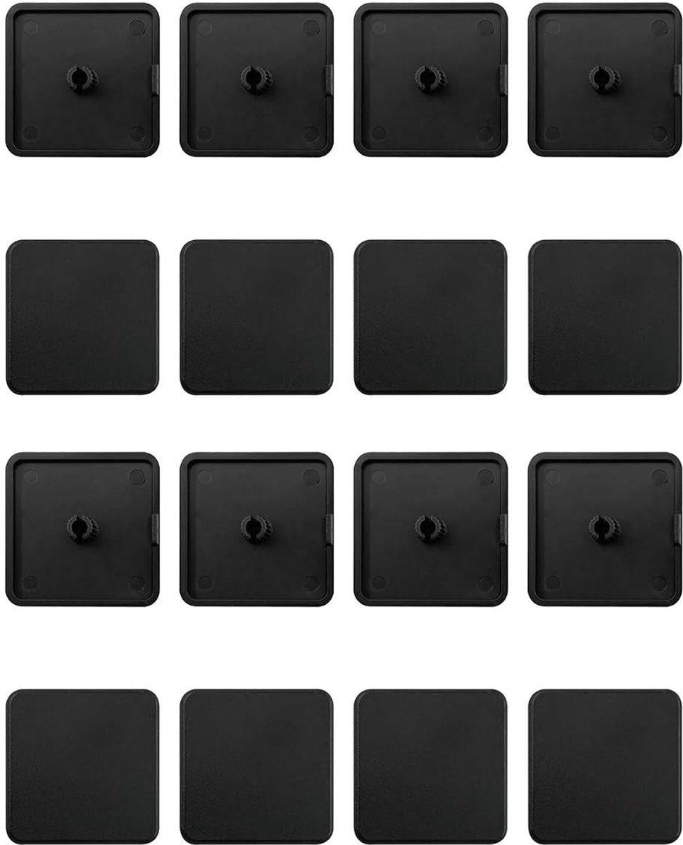 Dailygoods - Eindkap Aluminium Profiel - Beschermkappen - Perfecte Afwerking - Kunststof - 40 x 40 mm - Veiligheid - Geschikt voor Diverse Projecten -...