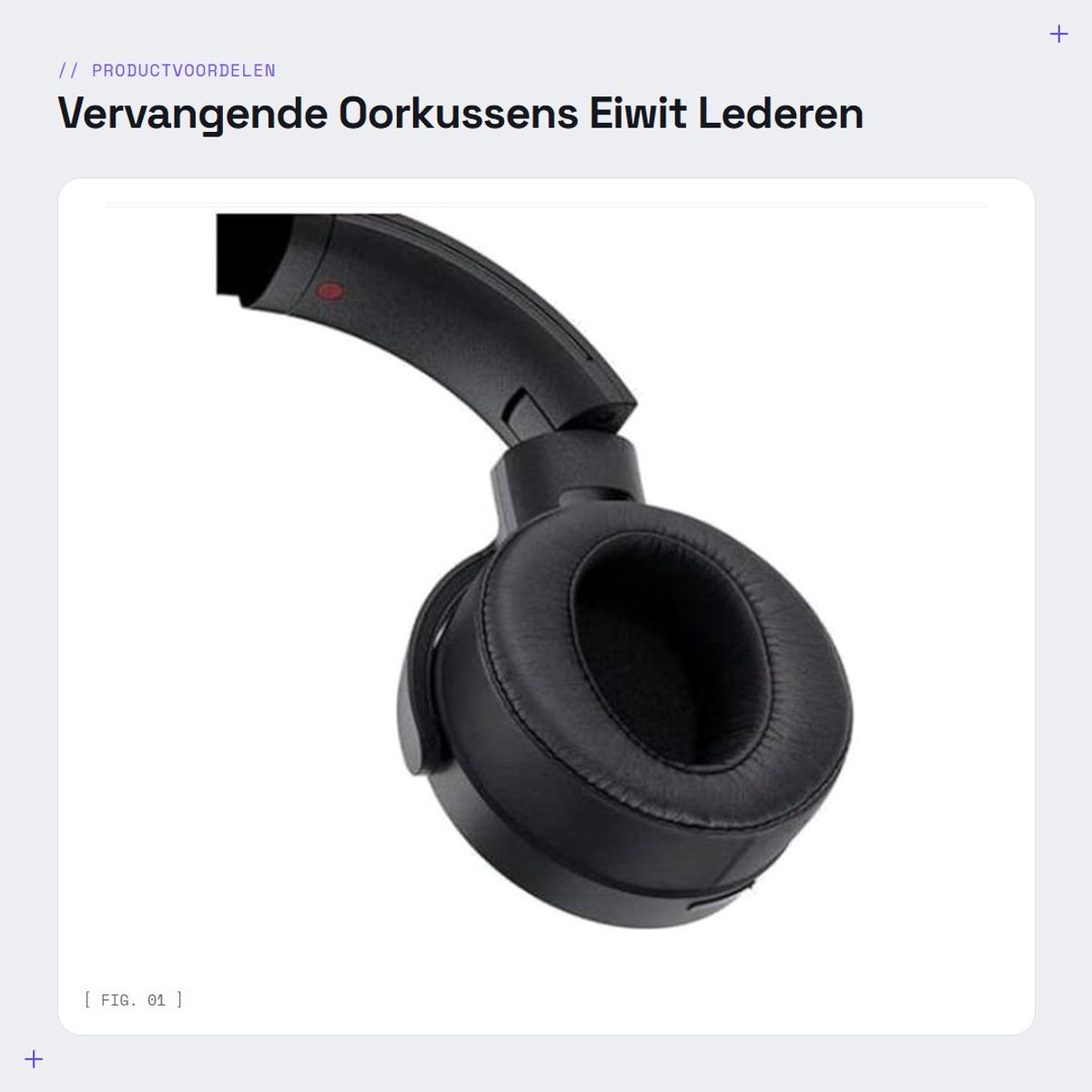 Dailygoods - Vervangende Oorkussens - Eiwit Lederen - Perfecte Comfort - Zwart - Compatibel met Sony Hoofdtelefoons - Ideaal voor Muziekliefhebbers -...